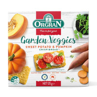 Orgran Garden Veggies Sweet Potato & Pumpkin Crispbread (125g)