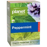 Planet Organic Peppermint Herbal Tea 50 Tea bags