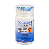 Martin & Pleasance Tissue Salts Comb L Circulatory Disorders 125t