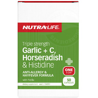 Garlic + C, Horseradish & Histidine 50c