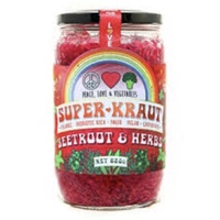 Peace Love & Vegetables Super Sauerkraut - Beetroot & Herbs 650g