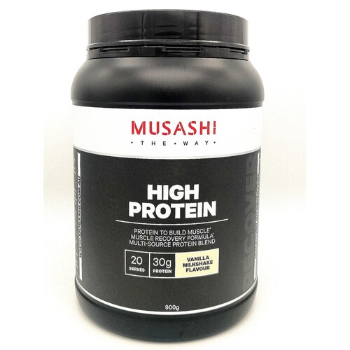 Musashi High Protein Vanilla Milkshake 900g