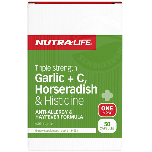 Garlic + C, Horseradish & Histidine 50c