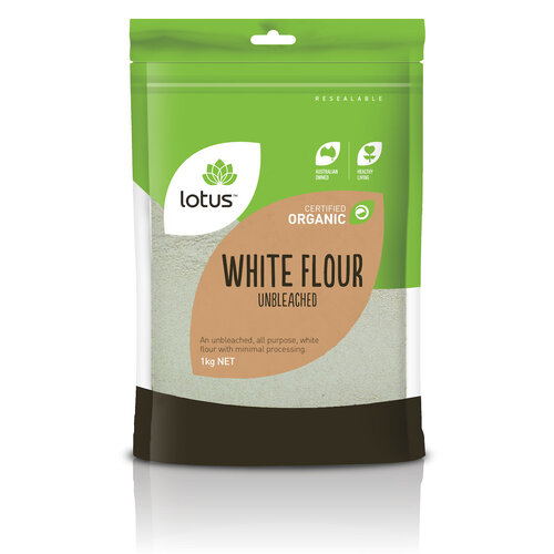 Organic Unbleached White Flour 1kg